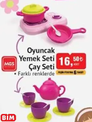 MGS OYUNCAK YEMEK SETİ